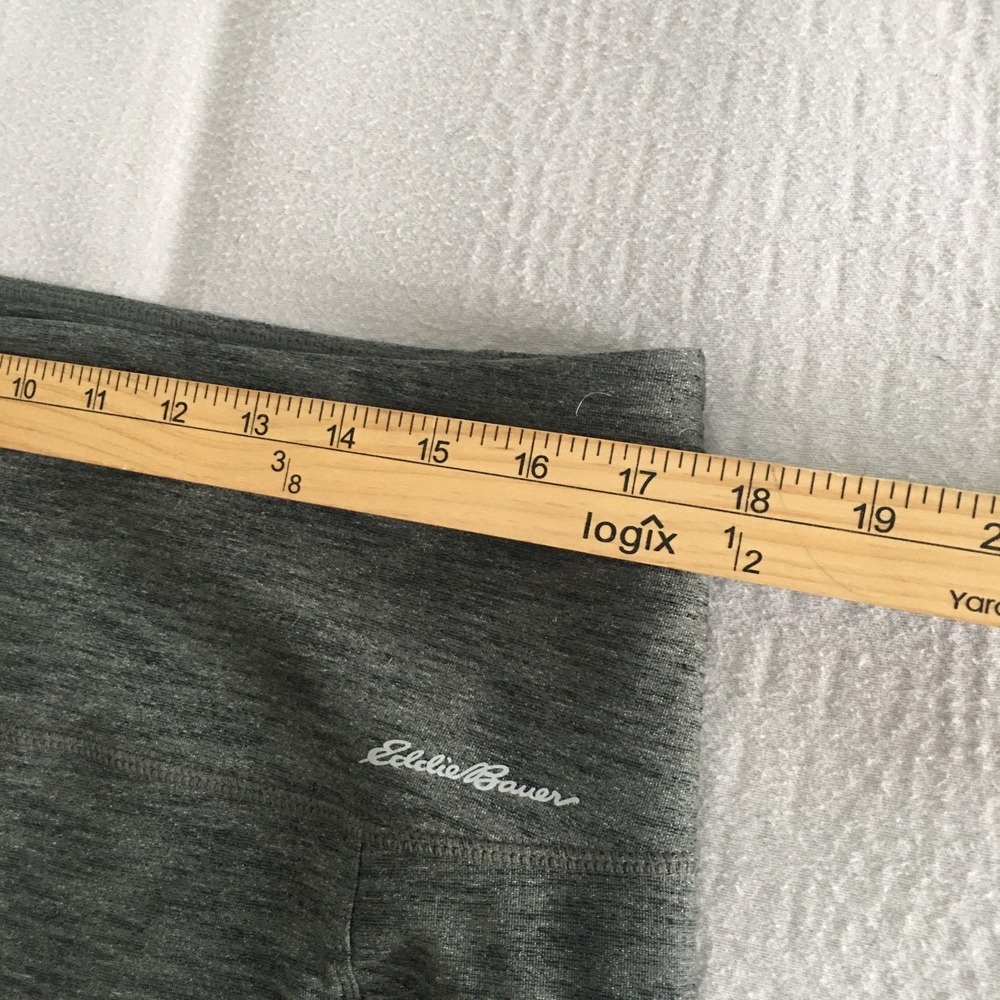 Eddie Bauer Womens Trail Tight Leggings Size M Olive High Rise Zipper Pockets - Picture 6 of 16
